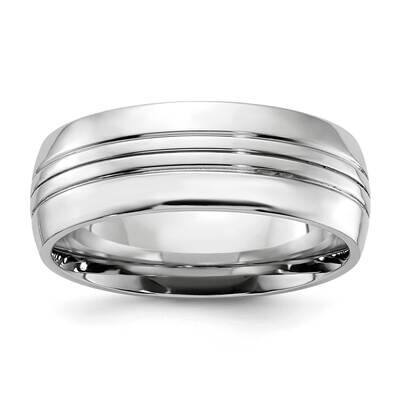 Chisel Cobalt Polished Grooved 8mm Band CC67 by Chisel, MPN: CC67, 883957716077