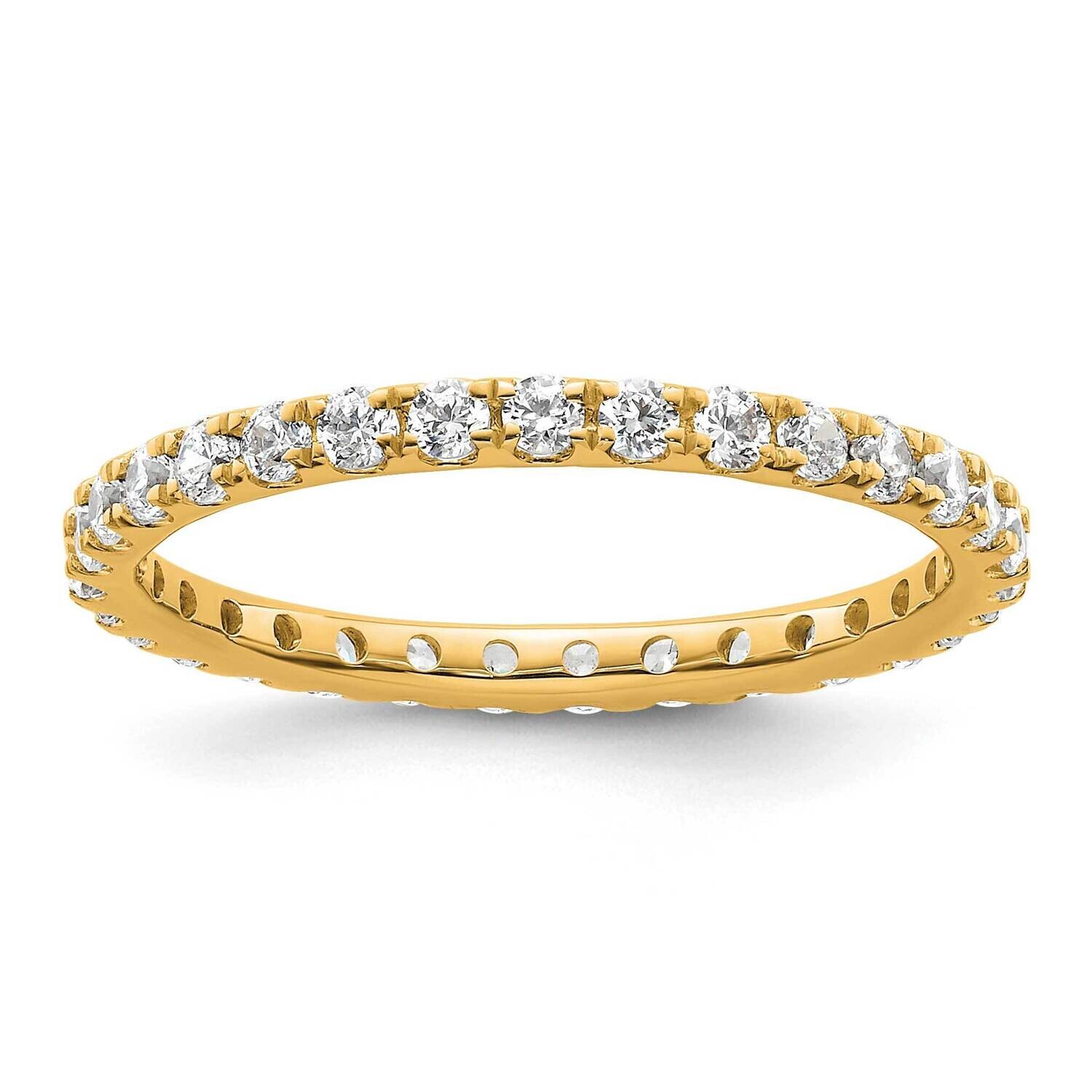 U-Shared Prong 1 Carat Diamond Complete Eternity Band 14k Polished Gold ET0005-100-9Y4, MPN: ET0005…