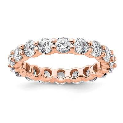 Polished Shared Prong 4 Carat Diamond Complete Eternity Band 14k Rose Gold ET0001-400-9R4, MPN: ET0…