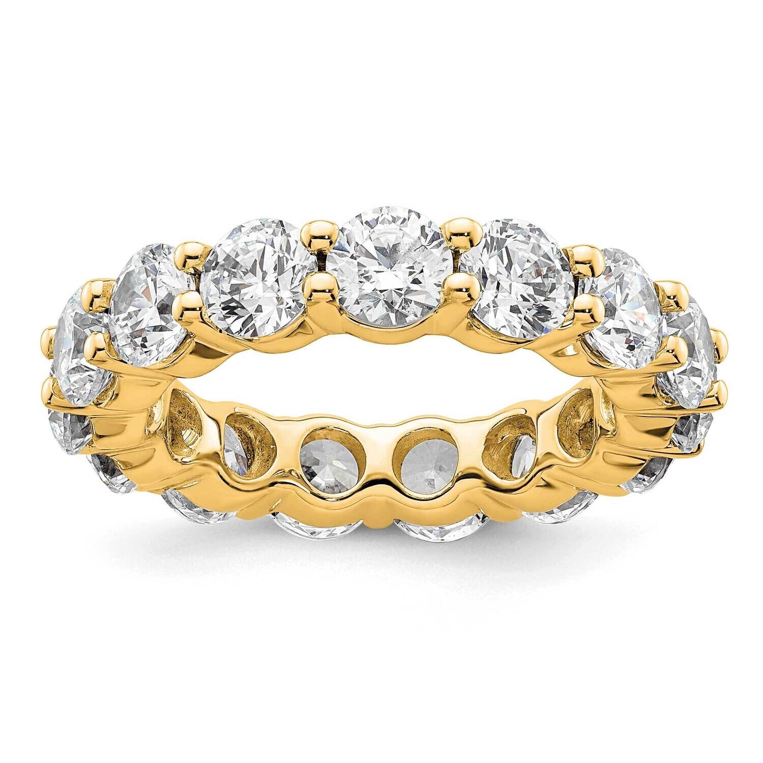Shared Prong 4 Carat Diamond Complete Eternity Band 14k Polished Gold ET0001-400-5Y4, MPN: ET0001-4…
