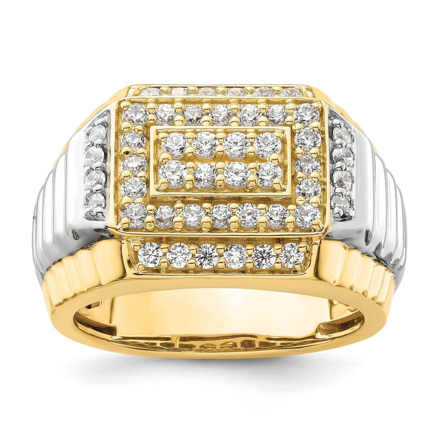 Diamond Men&#39;s Ring 14k Two-Tone Gold RM9509-102-YWAA, MPN: RM9509-102-YWAA, 883957903804