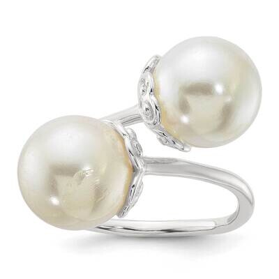 Synthetic Pearl Ring Sterling Silver Polished QR7606, MPN: QR7606,