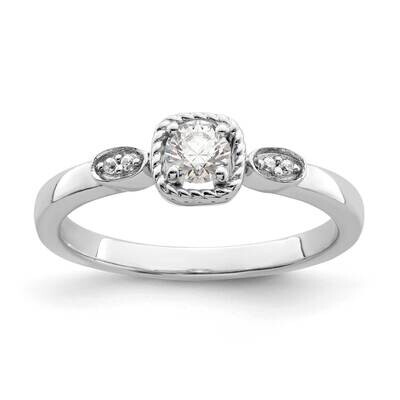 First Promise Diamond Rope Edge Comp Eng Ring 14k White Gold RM7787E-025-WAA, MPN: RM7787E-025-WAA,…
