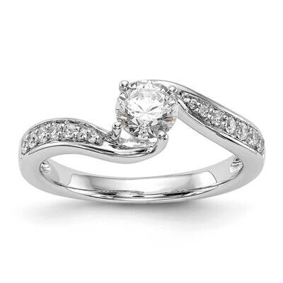 Diamond By-Pass Complete Engagement Ring 14k White Gold RM2419E-050-WAA, MPN: RM2419E-050-WAA, 8839…