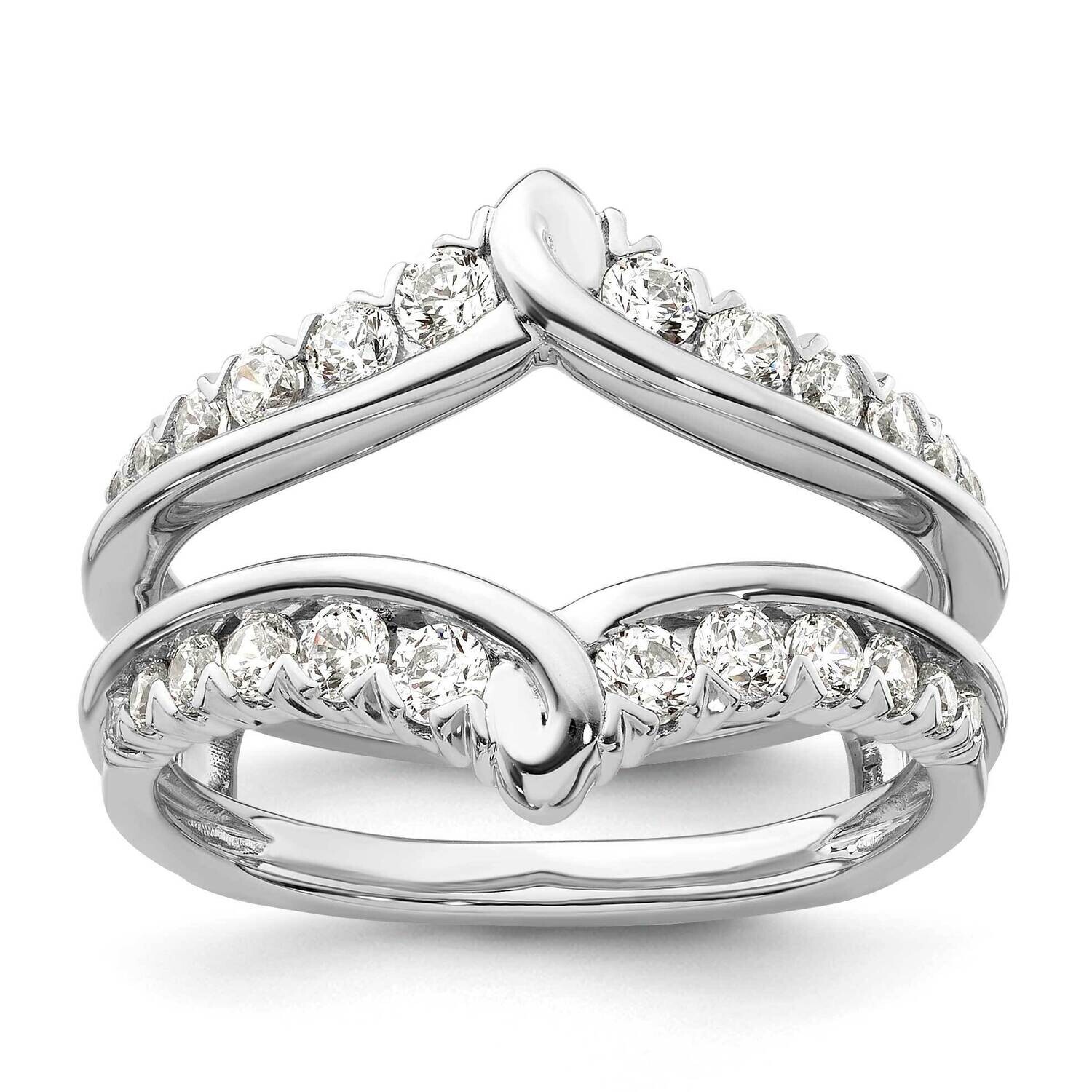 Diamond Ring Guard 14k White Gold RM9317B-075-WAA