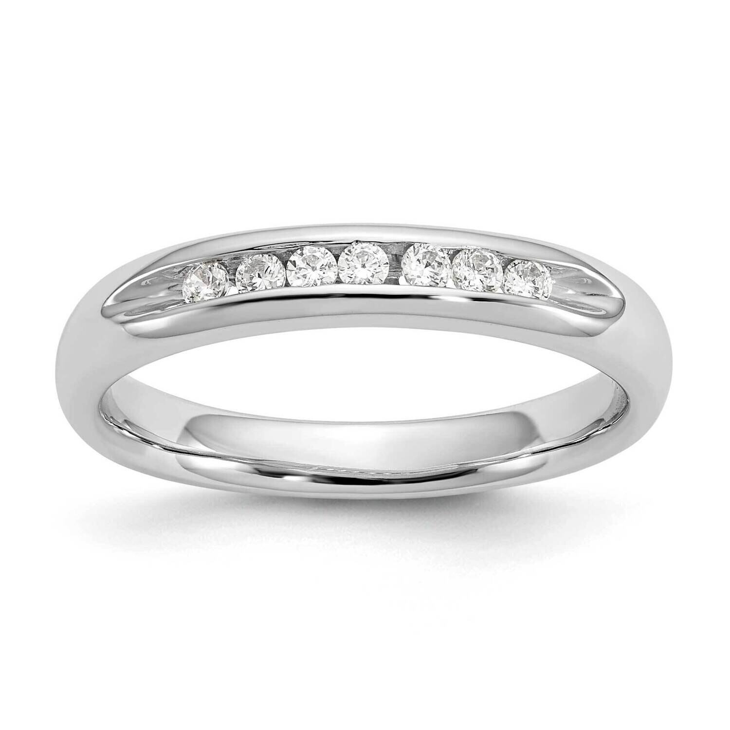 7-Stone Holds 7-1.7mm Round Channel Band Ring Mounting 14k White Gold RM3304B-014-WAA, MPN: RM3304B…