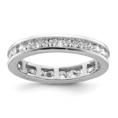 Polished Channel-Set 1 Carat Diamond Complete Eternity Band 14k White Gold ET0009-100-5W4, MPN: ET0…