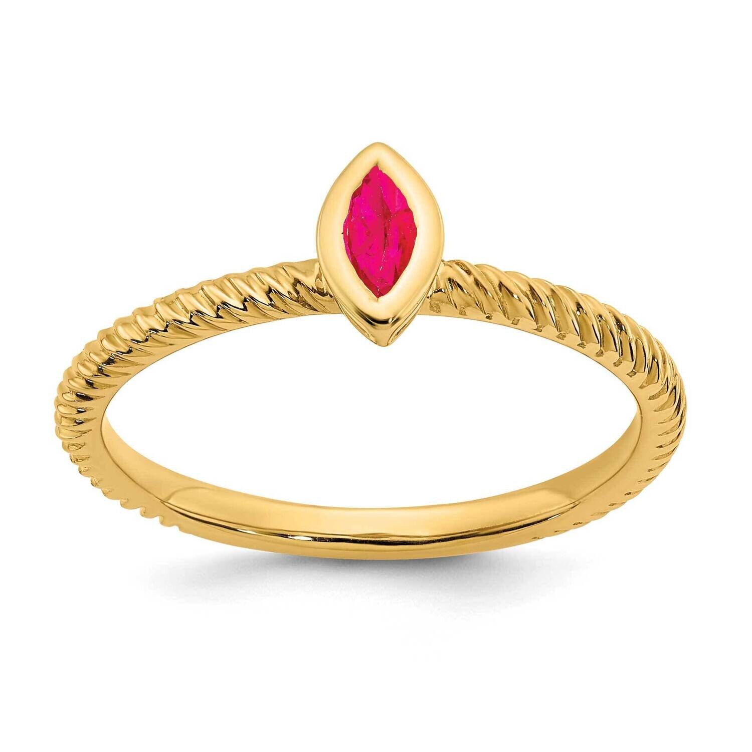 Marquise Bezel Ruby Ring 14k Gold RM7231-RU-Y, MPN: RM7231-RU-Y, 191101824715