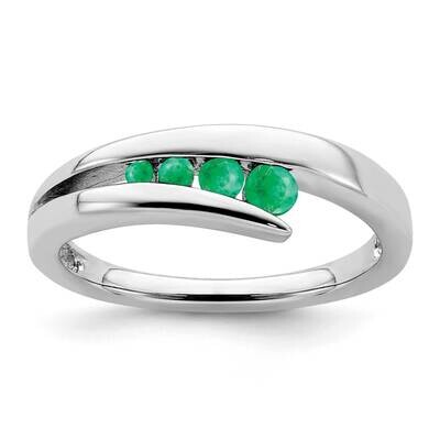 Emerald 4-Stone Ring 14k White Gold RM7112-EM-W, MPN: RM7112-EM-W, 191101815416