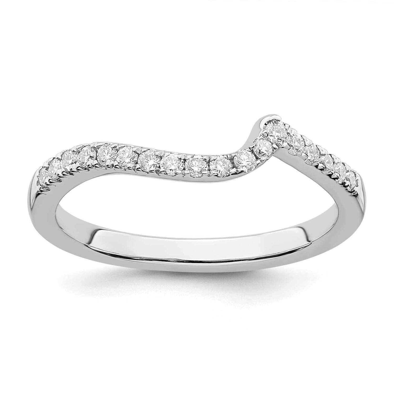 Diamond Si1/Si2 G H I Contoured Wedding Band 14k White Gold RM2406B-018-WAA, MPN: RM2406B-018-WAA, …