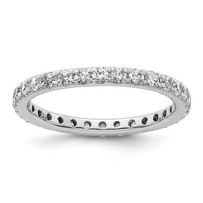 Polished U-Shared Prong 1 Carat Diamond Complete Eternity Band 14k White Gold ET0005-100-8W4, MPN: …