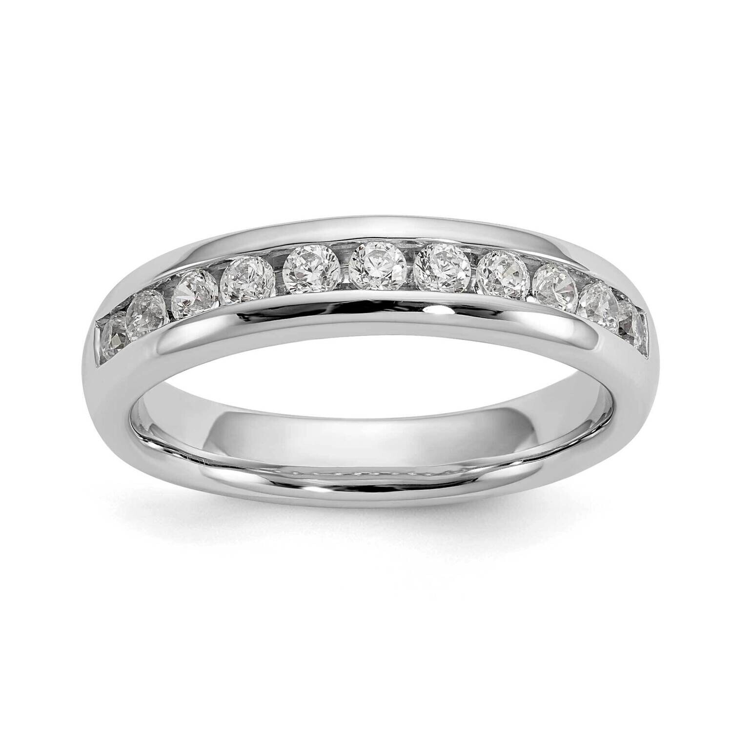 11-Stone Holds 11-2.1mm Round Channel Band Ring Mounting 14k White Gold RM3322B-043-WAA, MPN: RM332…