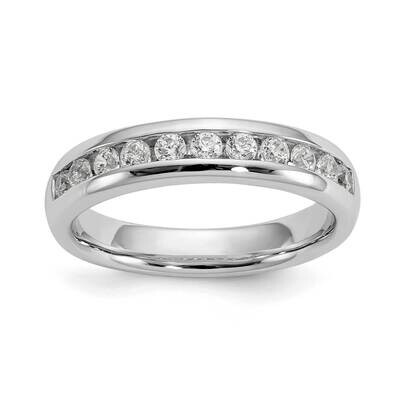 11-Stone Holds 11-2.1mm Round Channel Band Ring Mounting 14k White Gold RM3322B-043-WAA, MPN: RM332…