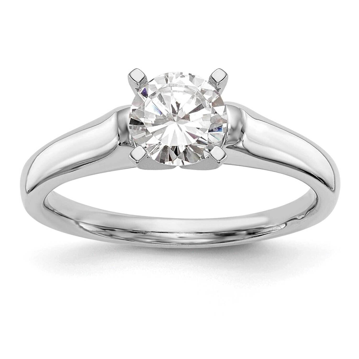 Peg Set 3.8mm Solitaire Engagement Ring Mounting 14k White Gold RM1974E-3.1MM-CWAA, MPN: RM1974E-3.…
