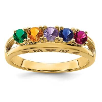 Family Jewelry Ring Mounting 14k Gold XMR71_5, MPN: XMR71_5, 883957419732