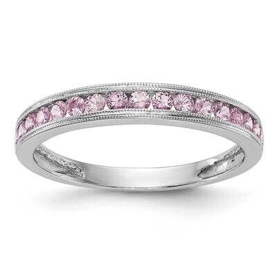 Pink Sapphire Band 10k White Gold RM3454B-PSAP-1W, MPN: RM3454B-PSAP-1W,