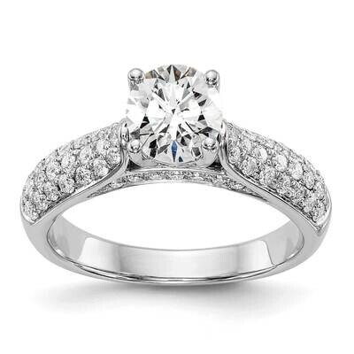 Engagement Ring Mounting 14k White Gold RM2736E-075-CWAA, MPN: RM2736E-075-CWAA,
