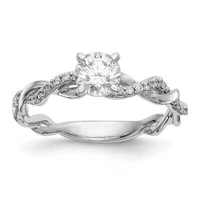 Diamond Semi-Mount Peg Set Criss-Cross Eng Ring 14k White Gold RM2576E-011-WAA, MPN: RM2576E-011-WA…