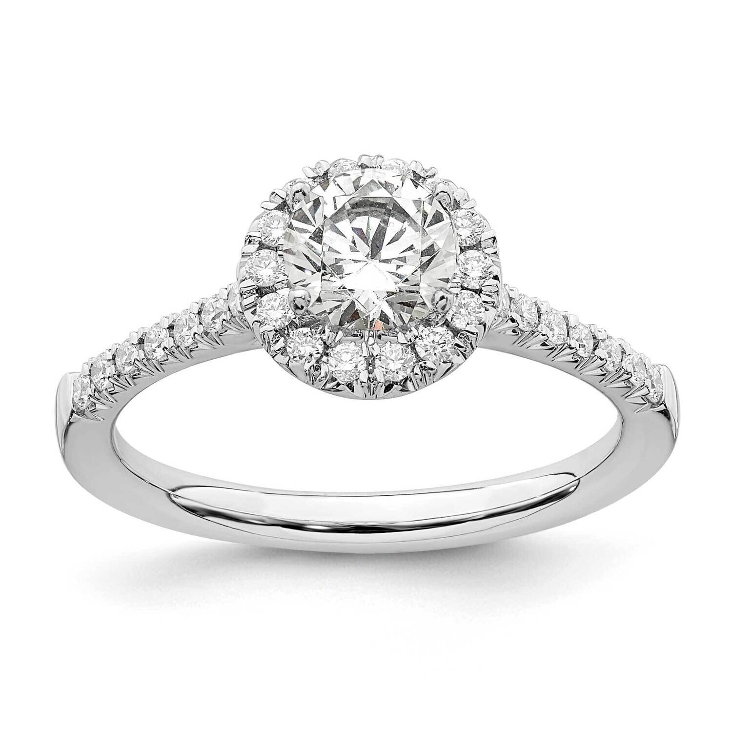Eternal Promise Diamond Halo Complete Ring 14k White Gold RM2057E-050-WAA, MPN: RM2057E-050-WAA, 88…