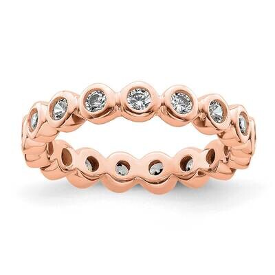 Polished Bezel-Set 1/2 Carat Diamond Complete Eternity Band 14k Rose Gold ET0011-050-4R4, MPN: ET00…