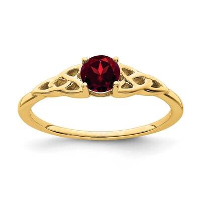 Garnet Celtic Knot Ring 10k Gold RM7396-GA-1Y, MPN: RM7396-GA-1Y, 191101663406