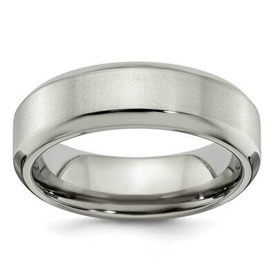 Edward Mirell Brushed/Polished Beveled Edge 7mm BSize 10.5 Titanium EMR153-7MM, MPN: EMR153-7MM,