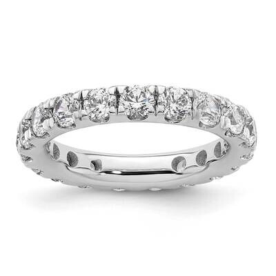 Polished U-Shared Prong 2 Carat Diamond Complete Eternity Band 14k White Gold ET0005-200-4W4, MPN: …