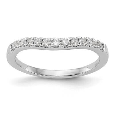 Contoured Wedding Band Ring Mounting 14k White Gold RM3025B-038-CWAA, MPN: RM3025B-038-CWAA,