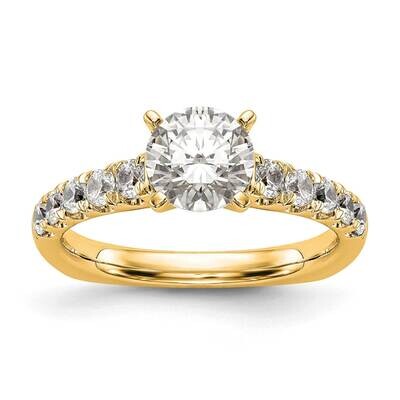 True Origin 1/2 Carat Diamond Vs/Si D E F Semi Mount Peg Set Ring 14k Gold RM2939E-051-YAA, MPN: RM…