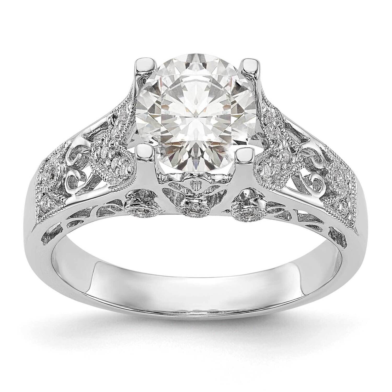 Engagement Ring Mounting 14k White Gold RM2627E-100-CWAA