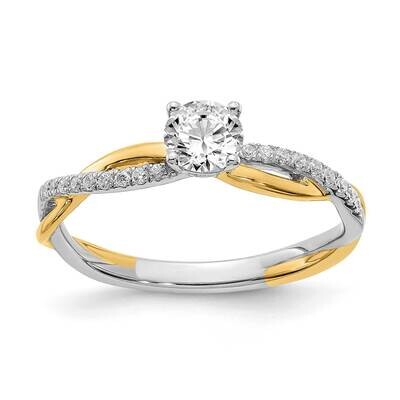 &amp; Yellow Gold Eng Ring Rd 1-.4Ct 18-200&#39;s Mel:S53 14k White Gold RM5940E-040-4WYAS53, MPN: RM5940E-…
