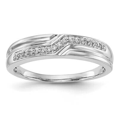 Holds 17-1.1mm Round Men&#39;s Band Ring Mounting 14k White Gold RM3510B-010-WAA, MPN: RM3510B-010-WAA,