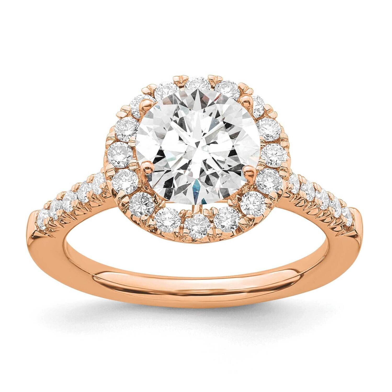 Diamond Si1/Si2 G H I Halo Eng Semi-Mount Ring 14k Rose Gold RM2057E-200-RAA, MPN: RM2057E-200-RAA,…