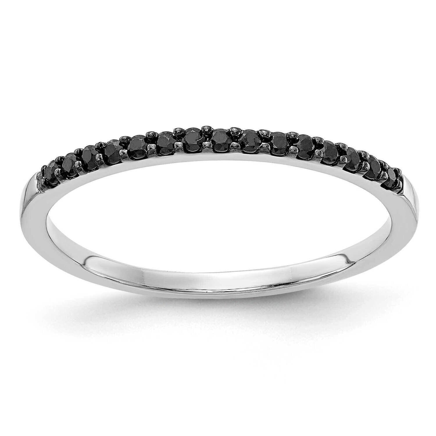 Black Diamond Band 10k White Gold RM5622-BK-013-1WA, MPN: RM5622-BK-013-1WA,