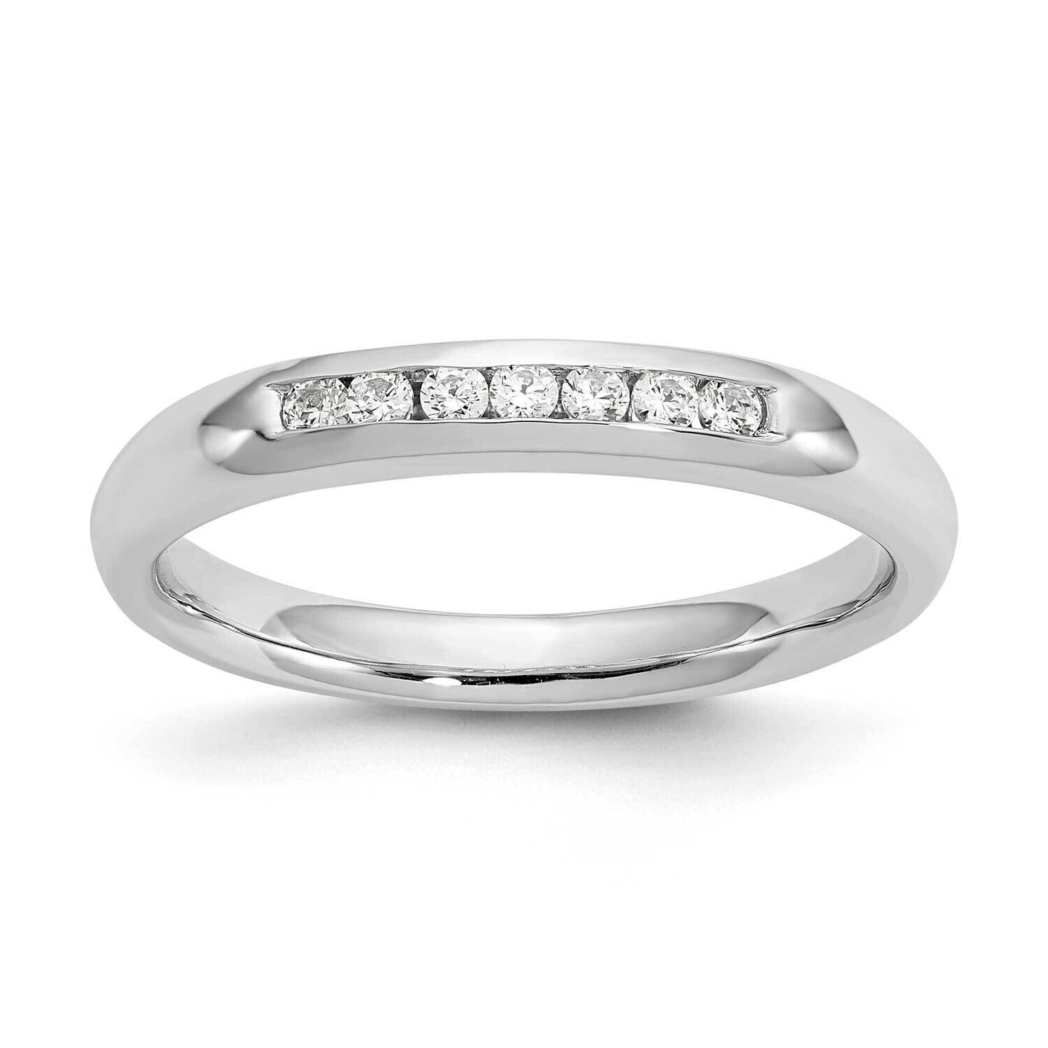 7-Stone Holds 7-1.6mm Round Channel Band Ring Mounting 14k White Gold RM3303B-014-WAA, MPN: RM3303B…