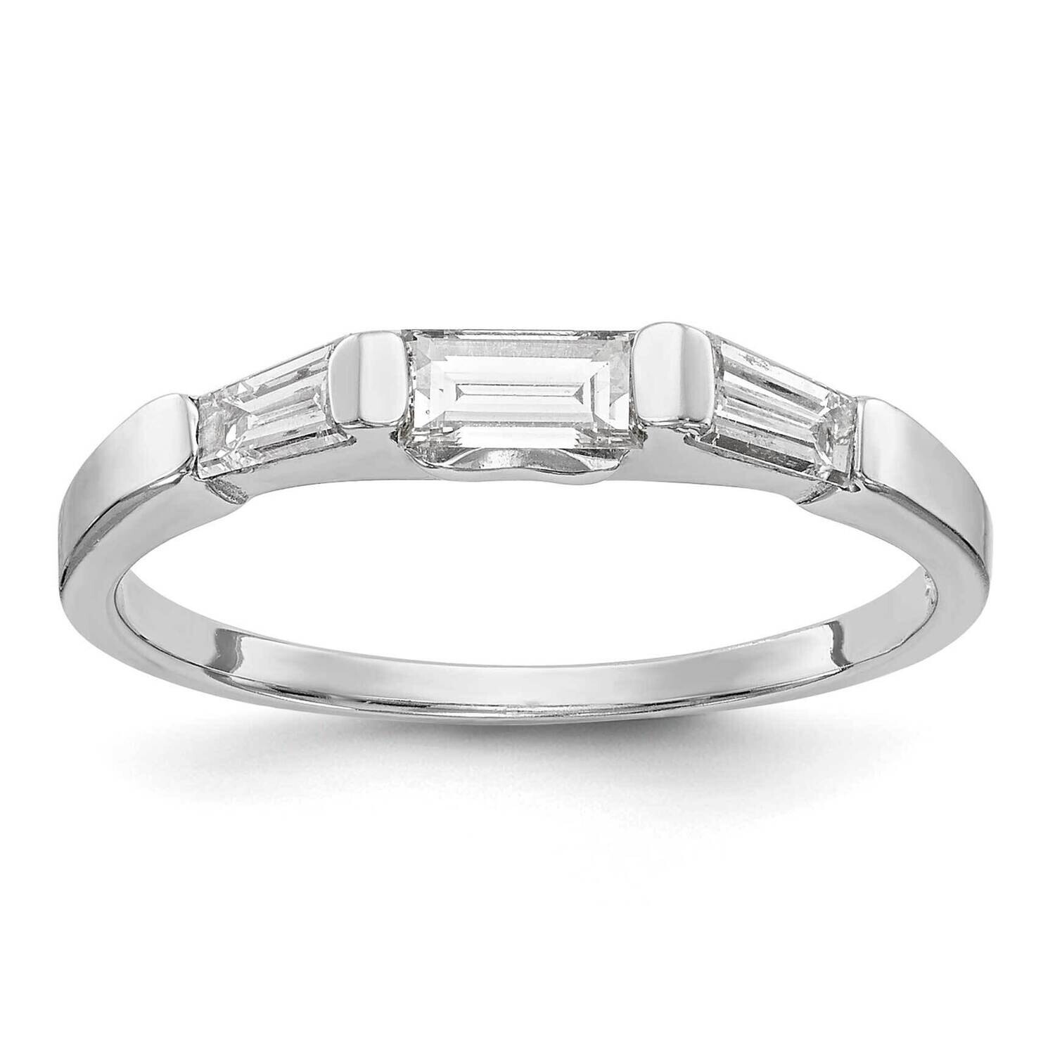 Baguette Wedding Band Ring Mounting 14k White Gold RM3016B-061-CWAA