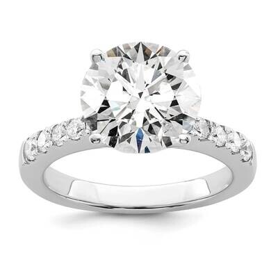 True Origin 3/8 Carat Diamond Vs/Si D E F Semi Mount Round Engagement Ring 14k White Gold RM2593E-2…