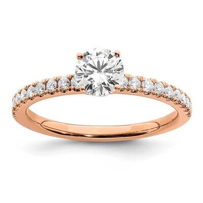 Diamond Si1/Si2 G H I Semi-Mount Engagement Ring 14k Rose Gold RM6634E-050-RAA, MPN: RM6634E-050-RA…