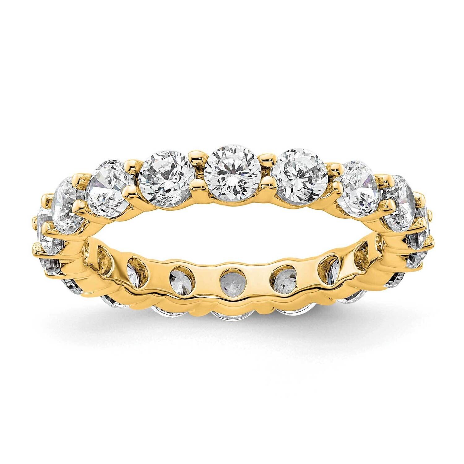 Shared Prong 2 Carat Diamond Complete Eternity Band 14k Polished Gold ET0001-200-4Y4, MPN: ET0001-2…