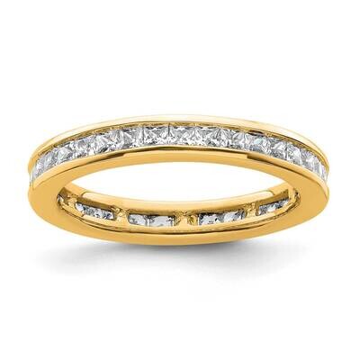 Channel-Set 1 Carat Princess Diamond Complete Eternity Band 14k Polished Gold ET0010-100-5Y4, MPN: …