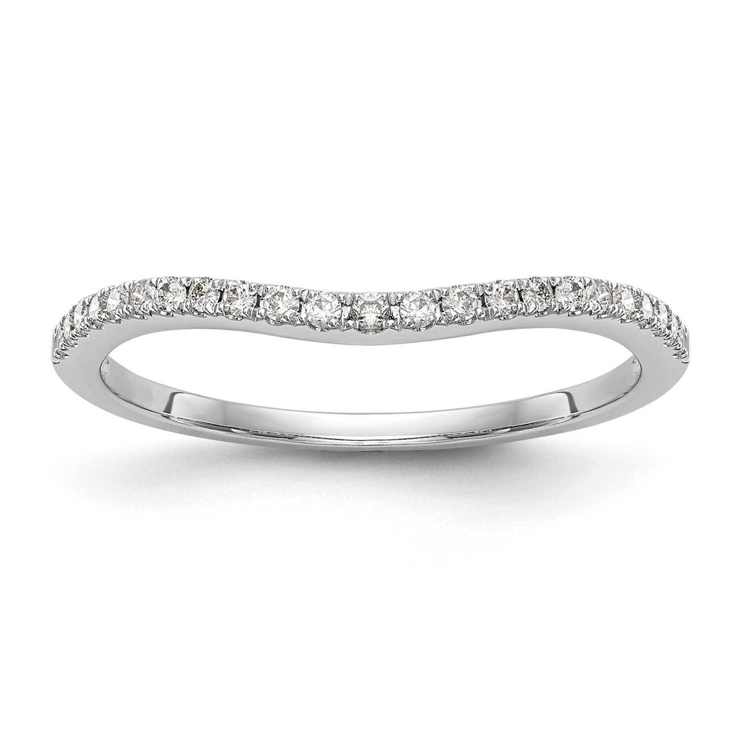Contoured Wedding Band Ring Mounting 14k White Gold RM2126B-015-CWAA, MPN: RM2126B-015-CWAA,