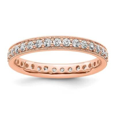 Polished Vintage 1 Carat Diamond Complete Eternity Band 14k Rose Gold ET0002-100-9R4, MPN: ET0002-1…