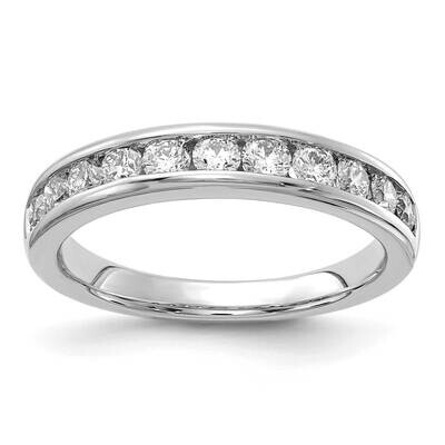 Diamond Si1/Si2 G H I 11-Stone Channel Band 14k White Gold RM4395B-075-WAA, MPN: RM4395B-075-WAA, 8…