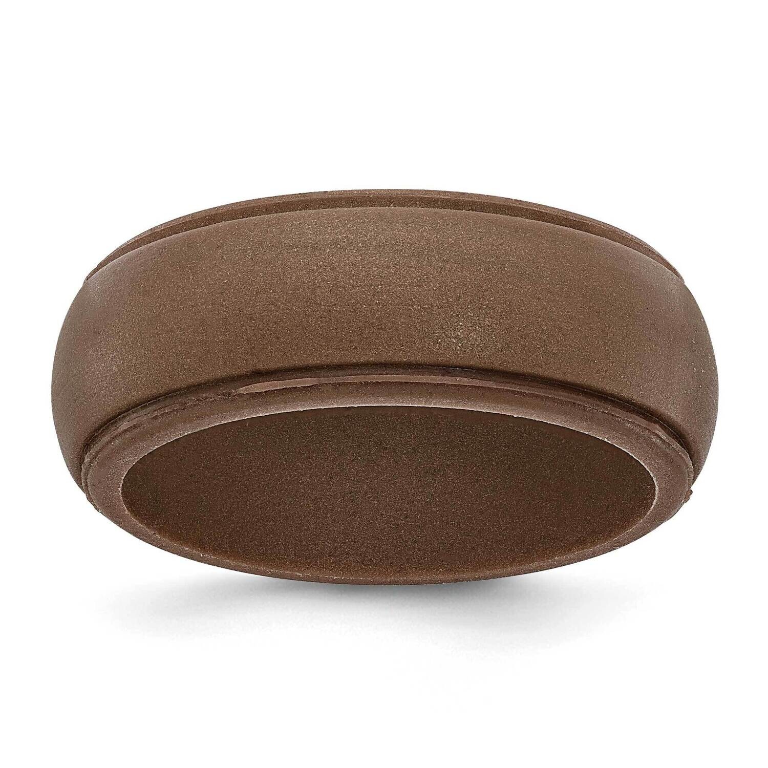 Silicone Bronze Metallic 8mm Ridged Edge BSize 10 SL103-BZ, MPN: SL103-BZ,
