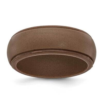 Silicone Bronze Metallic 8mm Ridged Edge BSize 10 SL103-BZ, MPN: SL103-BZ,