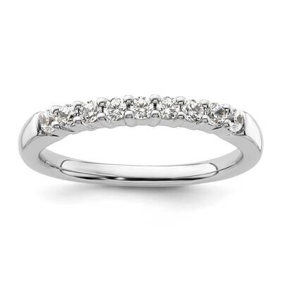 9-Stone Shared Prong Holds 9-2.0mm Round Diamond Band Ring Mounting 14k White Gold RM3188B-032-WAA,…