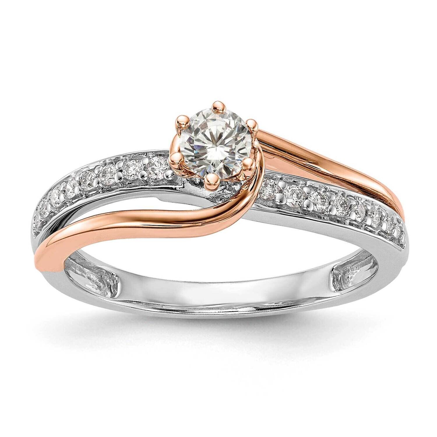 Diamond Complete By-Pass Engagement Ring 10k Two-Tone Gold RM2414E-025-RWAA