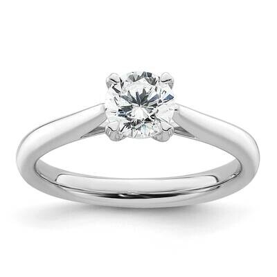 3/4 Carat 5.80 mm 4-Prong Round Solitaire Engagement Ring Mounting 14k White Gold RM1930E-075-CWAA,…