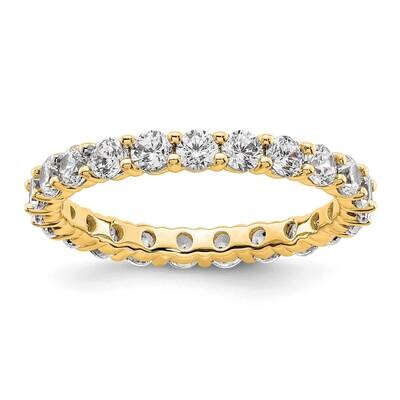Shared Prong 2 Carat Diamond Complete Eternity Band 14k Polished Gold ET0001-200-9Y4, MPN: ET0001-2…