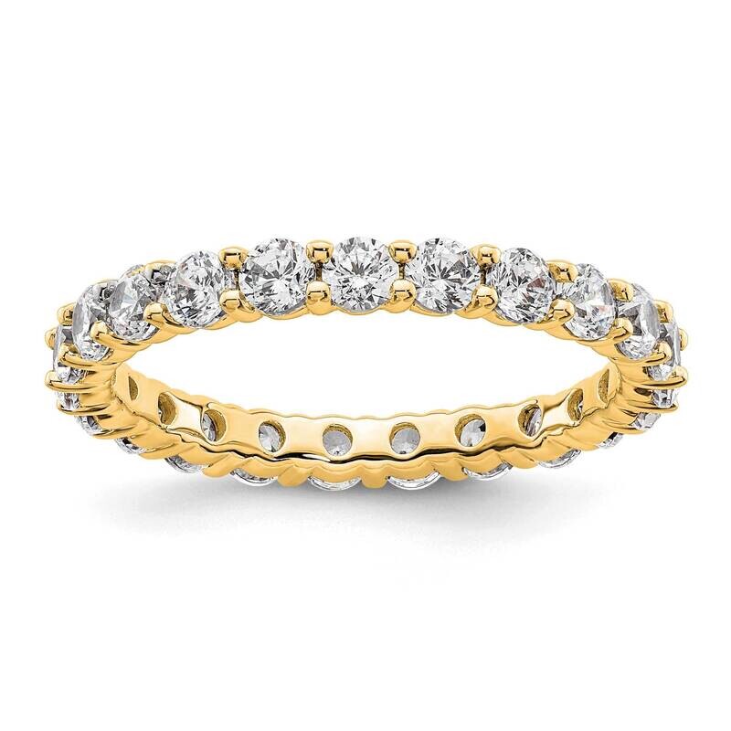 Shared Prong 2 Carat Diamond Complete Eternity Band 14k Polished Gold ET0001-200-9Y4